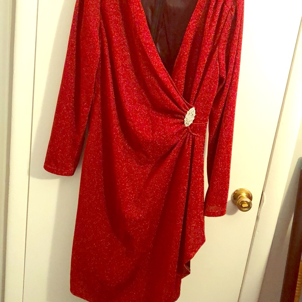 Burgundy dress